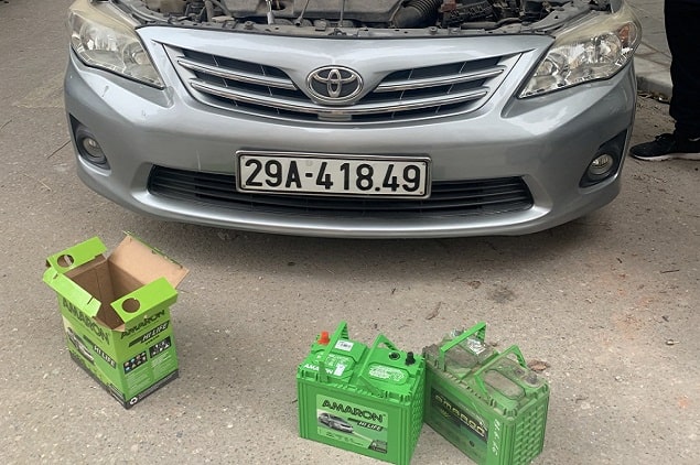 HD Việt thay ắc quy Amaron 35Ah cho xe Toyota Wigo miễn phí tại nhà