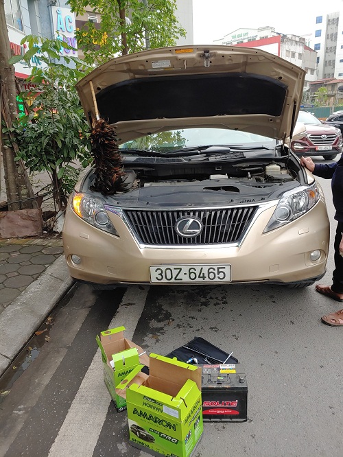 Thay Ắc Quy Amaron 100D26L Cho Lexus GS200t Bảo Hành 18 Tháng