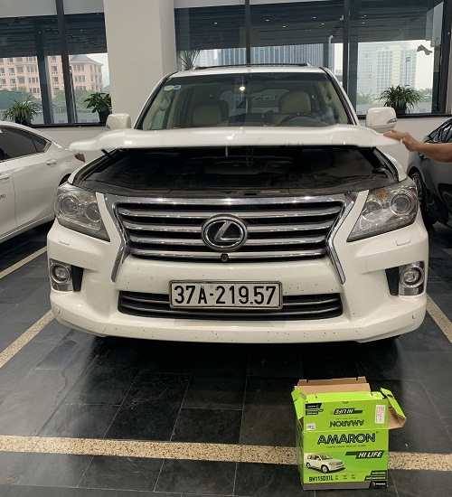 Thay Ắc Quy Amaron 115D31L Cho Lexus LX570 Bảo Hành 18 Tháng