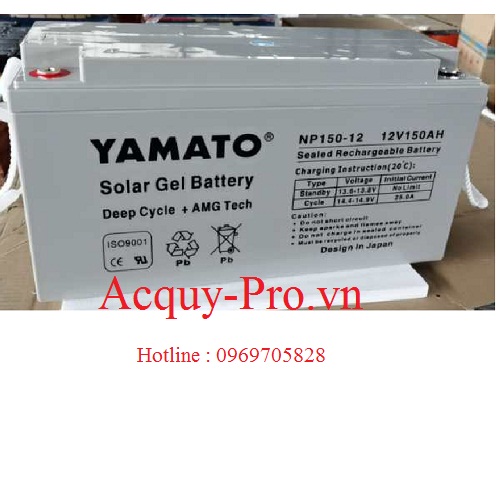 Ắc quy viễn thông Yamato Gel 12V - 150Ah NP150-12