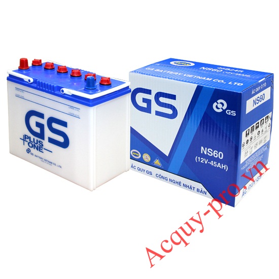 ẮC QUY GS NS60 ( 12v -  45Ah )