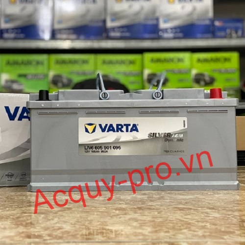 Ắc quy Varta AGM LN6 12V 105Ah chính hãng nhập khẩu Đức cho xe BMW X7
