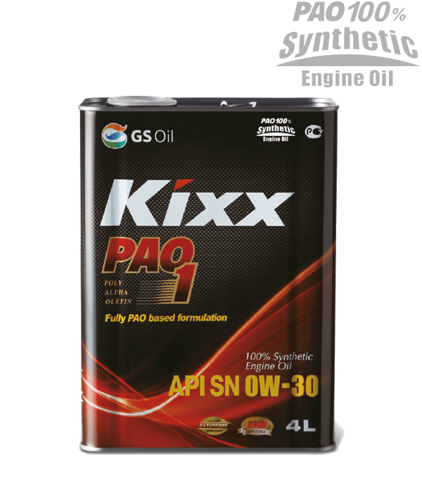 Dầu Kixx PAO 1 0W-30 & 0W-40 API SN
